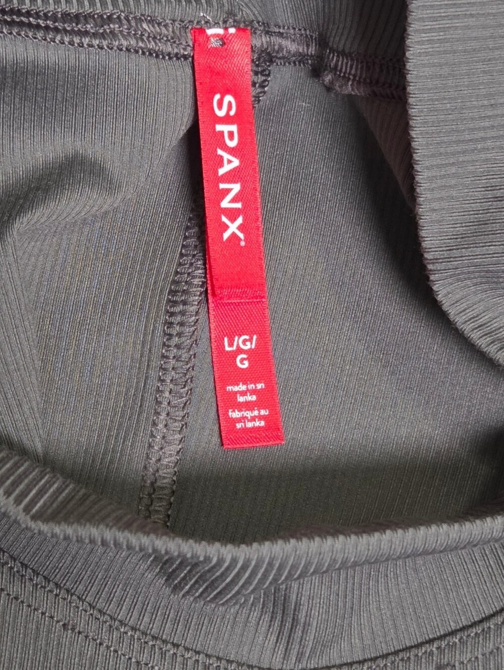 SPANX Suit Yourself Ribbed Mock Neck Smoothing Bodysuit Deep Slate Large NWT - Picture 10 of 11